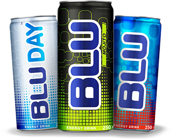 BLU Energy Drink Cans